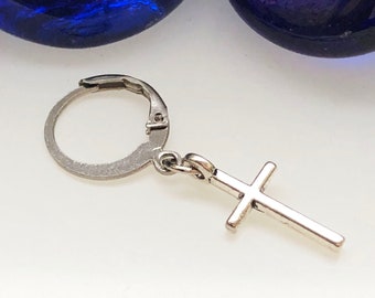 Orecchini A Croce, In Oro 14 Kt, Con Diamanti Da Circa 0,20 - Foto 14