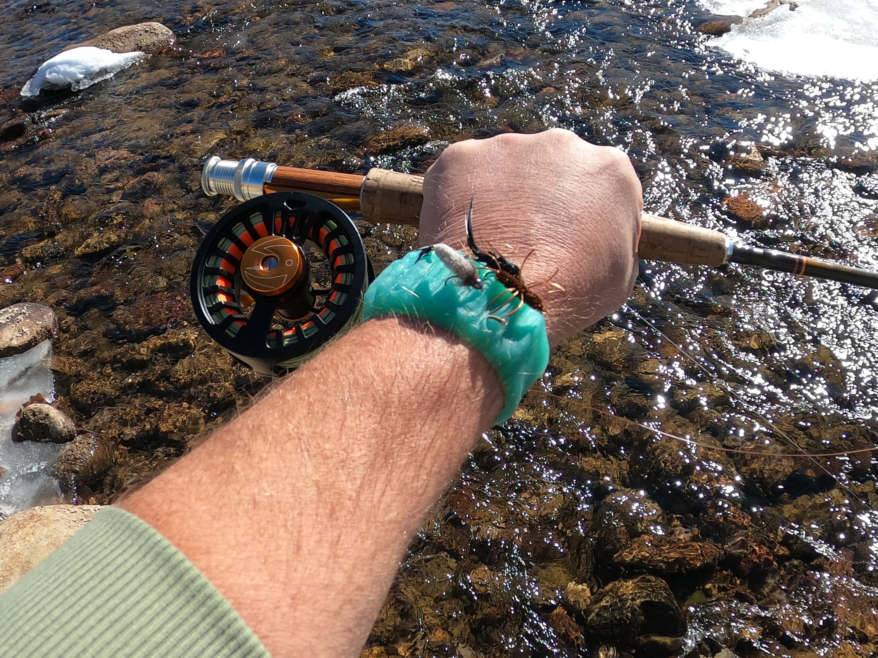 Fly Fishing Silicone Wrist Band Holds Extra Flies Perfect Fly Etsy