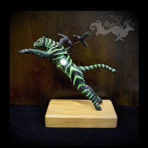 Tiger sculpture Animal sculpture Panthere decoration Green tiger