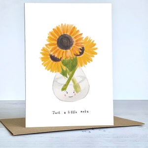 Just a little note Sunflowers Card