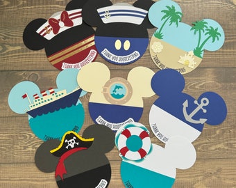Mousekeeping Tip Envelopes; Mousekeeping Card; Housekeeping Card; Scrapbook Card; Mouse Card; Cruise Card; Nautical Mickey Inspired Cards