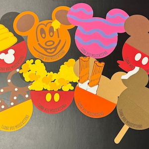 Mousekeeping Tip Envelopes; Mousekeeping Card; Housekeeping Card; Scrapbook Card; Mouse Card; Iconic Park Snacks card