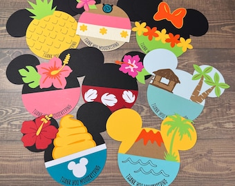 Mousekeeping Tip Envelopes; Mousekeeping Card; Housekeeping Card; Scrapbook Card; Mouse Card; Polynesian Village Inspired Cards
