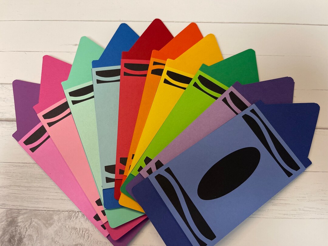 Crayon Gift Card Holder Teacher Gift Card Holder Teacher Gift Etsy