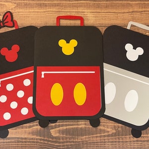 Mickey Gift Card Holder; Minnie Gift Card Holder; Mickey Luggage Gift