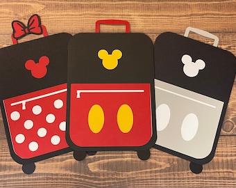 Mickey Gift Card Holder; Minnie Gift Card Holder; Mickey Luggage Gift