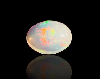 Natural Opal Cabochon Ethiopian Loose Gemstone Welo Fire Opal Oval Shape Cabochon for Ring Size Jewelry Making Stone