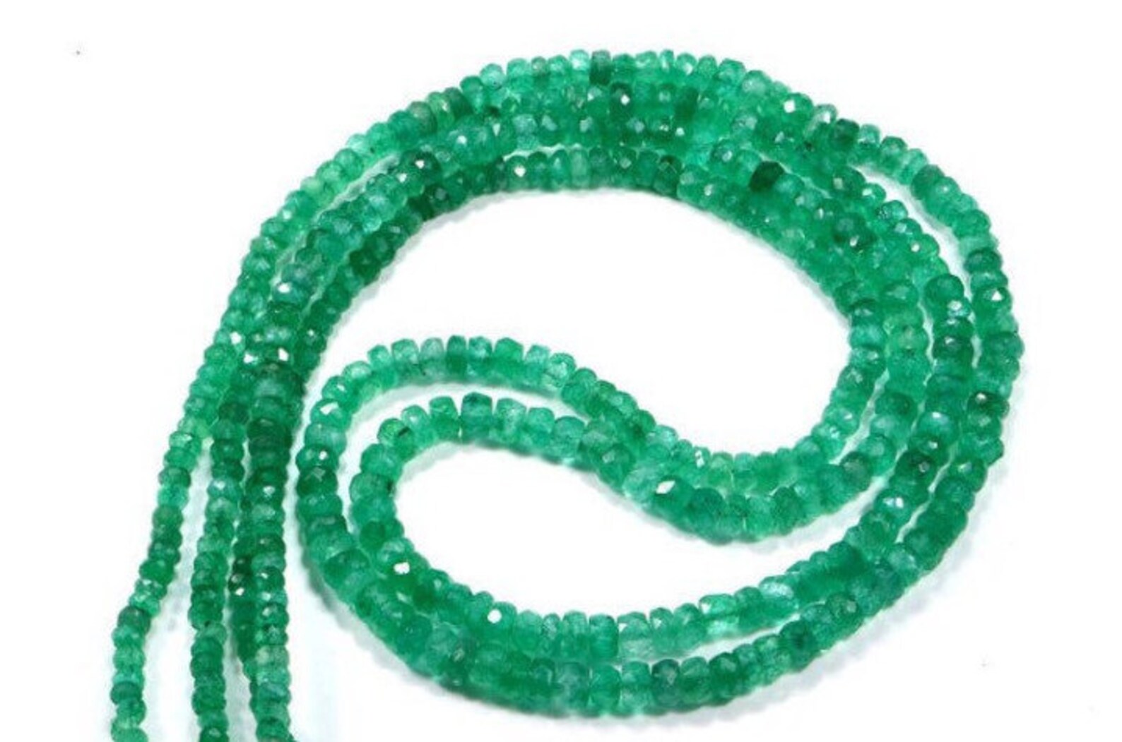 Top Quality Emerald Faceted Beads Genuine Emerald Beads Etsy