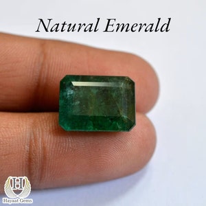 Natural Emerald Gemstone Ring Size Faceted Emerald Beautiful Colour, Gift Emerald, For Girls Beautiful Emerald, Zambian Gemstone