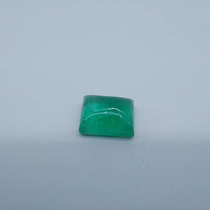 9.8x7.6x4.4 MM 2.80 Carat Size Natural Emerald Cabochon Zambian Emerald Rectangle Shape Loose Gemstone For Ring Man /& Woman