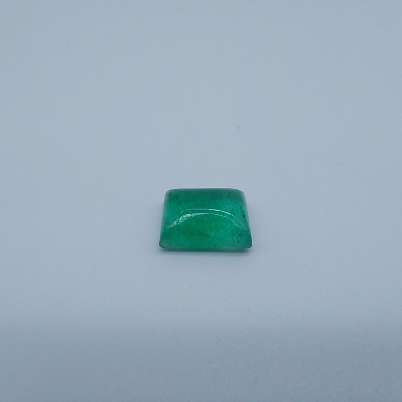9.8x7.6x4.4 MM 2.80 Carat Size Natural Emerald Cabochon Zambian Emerald Rectangle Shape Loose Gemstone For Ring Man /& Woman