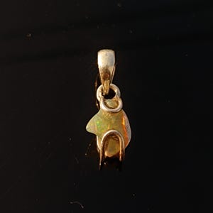Natural Ethiopian Opal Pendant - Handcrafted 925 Silver Gemstone Jewelry