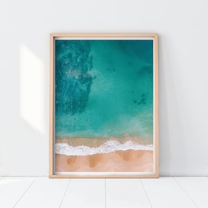 large beach college dorm decor aerial water waves ocean photo beach water texture coastal print surfer print water surface beachy print
