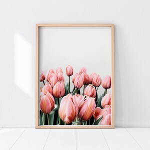 Tulip wall art flower printable plant print