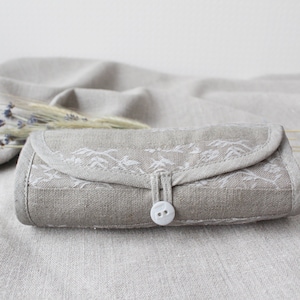 Linen Shopping Bag, Natural Linen Tote Bag In Grey, Foldaway Bag, Ecological bag