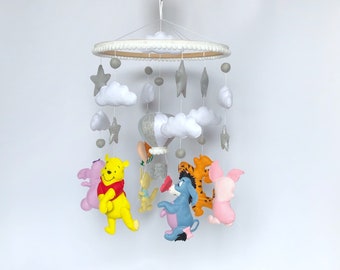 Winnie The Pooh Baby Mobile Etsy