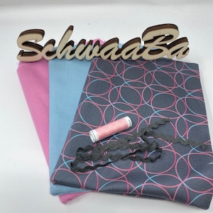 1 Schultüten Nähset Glitter Heart zum Ranzen von Step by Step all-inclusive