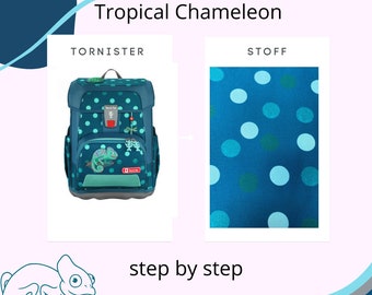 Schultüten Stoff Passend Zum Design Tropical Chameleon Von Step By Step