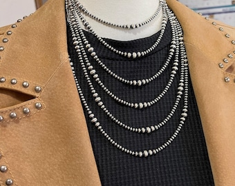 Classic Necklace of Authentic Pearls, With 925% Nickel Free