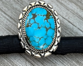 ナバホリング ターコイズリング インディアンジュエリー ナバホ族アーチスト