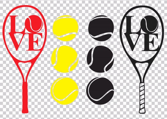 Download Tennis racket svg Tennis love cricut svg LOVE svg | Etsy