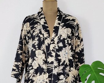 Kimono en coton doux ndian floral, robe de bain en coton, kimono de préparation, robe de mariée, robe de demoiselle d’honneur, cardigan kimono, robe de mariée