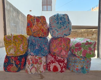 Block Printed Large Toiletry Bag, Waterproof Wash Bag, Makeup Bag, Cosmetic Bag, Travel Bag with Pockets, India Wood Blocks, Jumbo Wash Bag