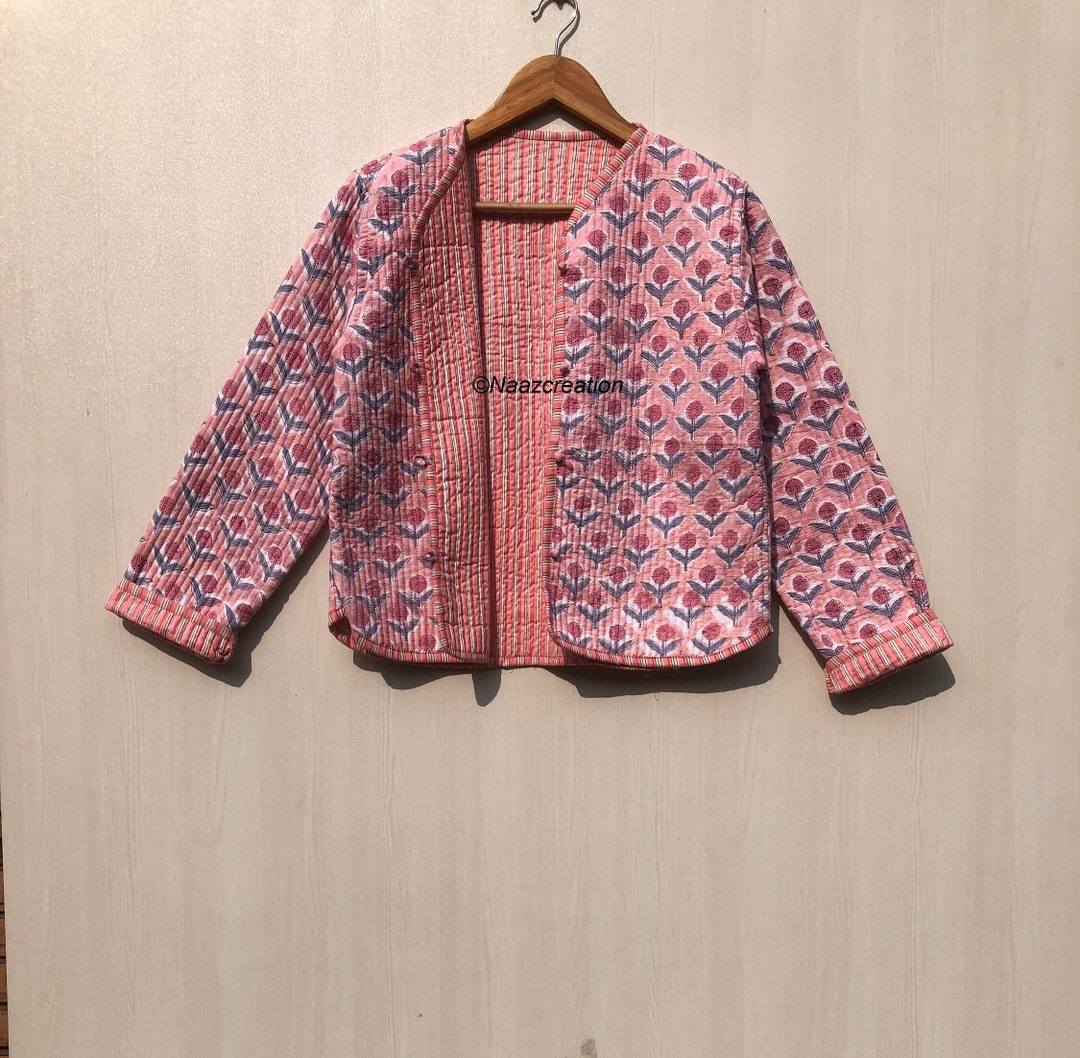 アメリ ヴィンテージ 新品未使用INDIA BLOCK PRINT JACKET