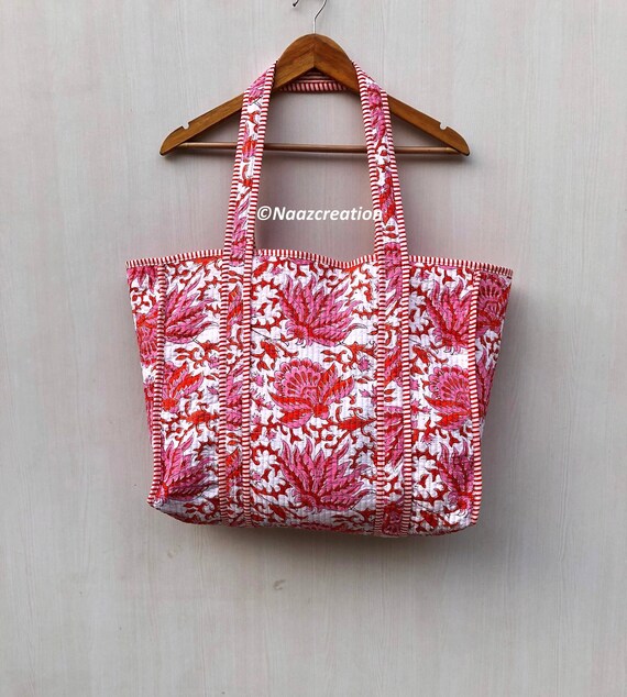 Indigo Block Print Market Bag Indigo Block Print Market Bag