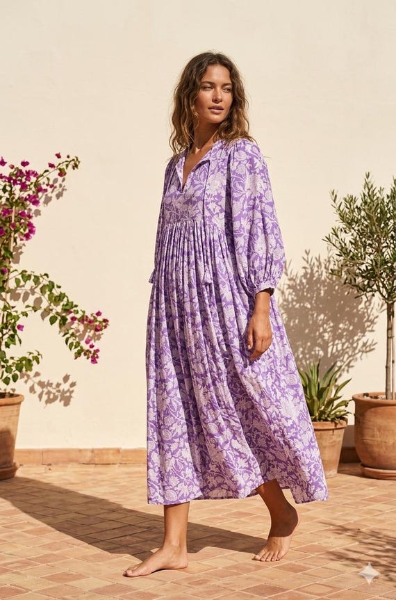 long sleeve cotton gauze dress Long Sleeve Tiered Gauze Dress