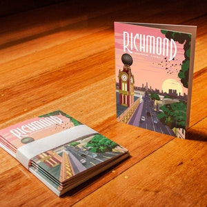 Richmond Vintage Design - Kartki okolicznościowe (opakowanie 5 sztuk)