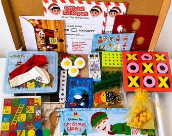 24 Days Elf Props Games Activity Kit New for 2026 Christmas Mischief Elf Arrival Accessories