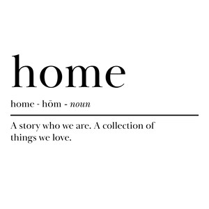 Home Sign, Home Print, Home Word Printable, Home Typography Print, Black and White Decor, Home Printable, Home Decor Wall Art