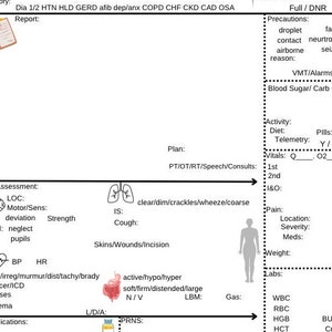 Nurse Report Sheet