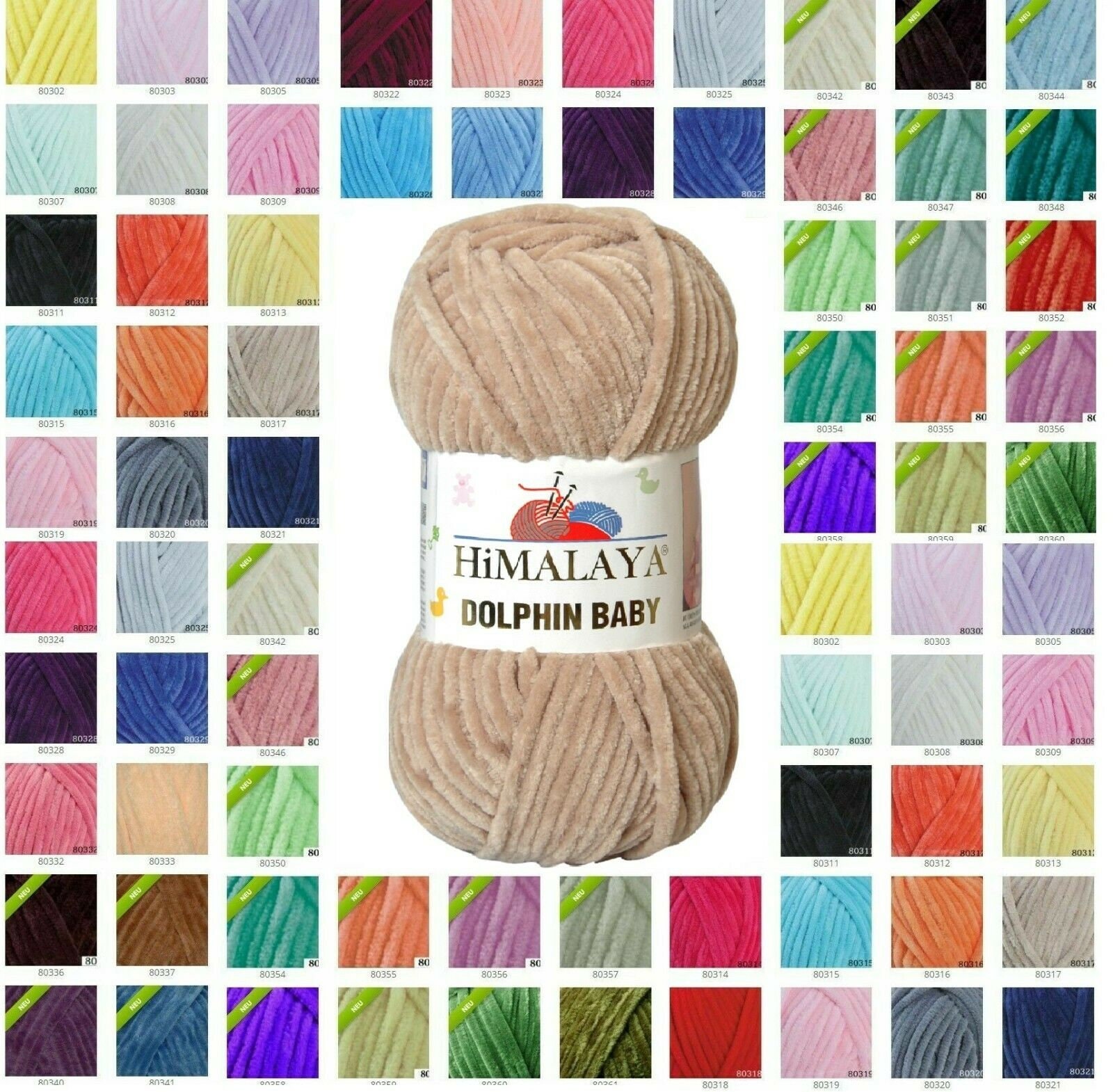 Himalaya Dolphin Baby Super Bulky Chenille Yarn Wool 