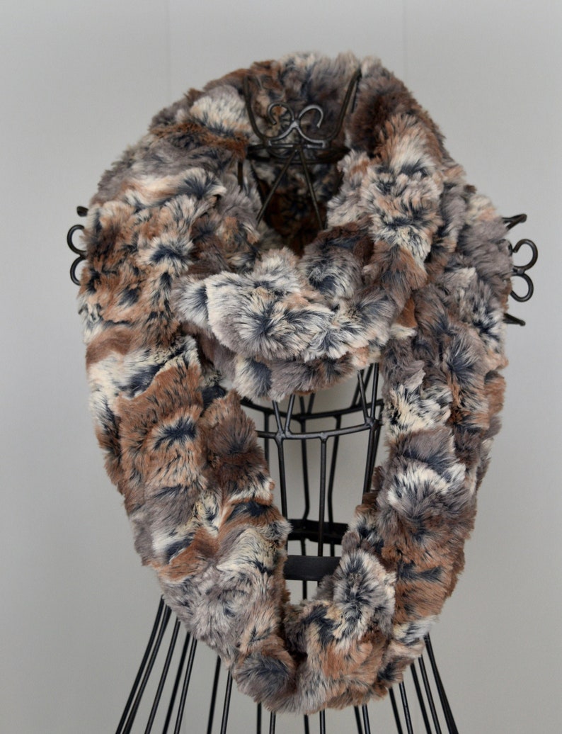 Wild Rabbit Minky Scarf Faux Fur Scarf Infinity Scarf Etsy