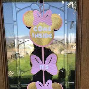 Minnie Mouse Birthday Door Sign