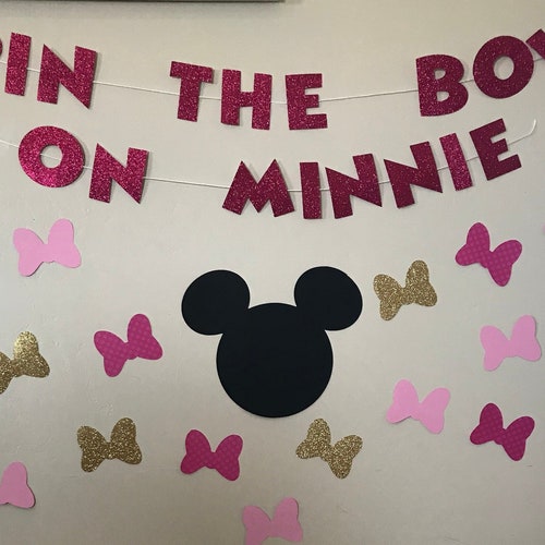 Minnie Mouse Pin the Bow Game Minnie Mickey Mouse Games | Etsy