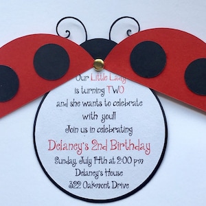 Ladybug Invitations