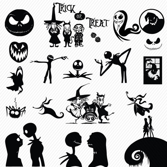 Download Nightmare Before Christmas SVG Collection Nightmare DXF | Etsy