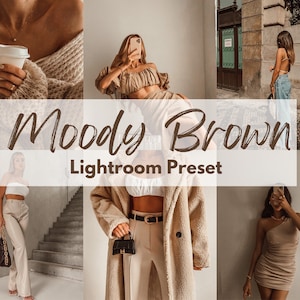 Lightroom Mobile Presets MOODY BROWN, Instagram Filters, iPhone Presets, Lightroom Filter, Lifestyle Preset, Blogger Filter, Brown filter