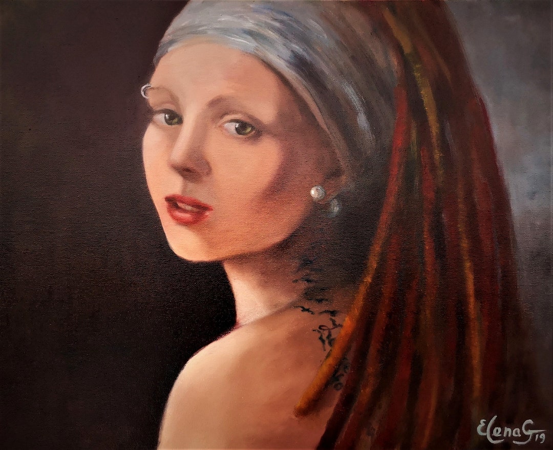 Canvas Print Portrait Painting Mid Century Modern. Etsy