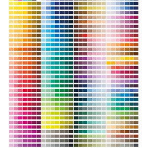 1137 CMYK-Farbtabelle für Sublimations- oder Weißtonerdrucker