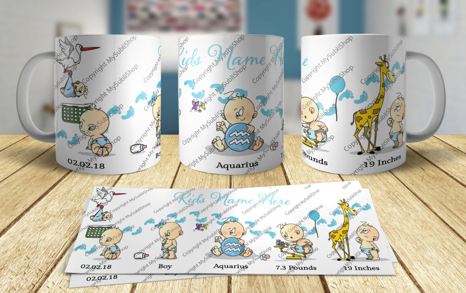 BOY Sublimation Template For 5oz Or 6oz Mug Etsy