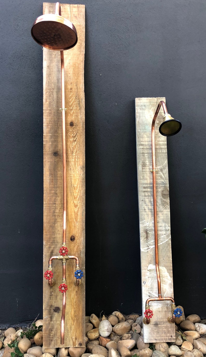 Vintage Copper Shower Faucet Etsy