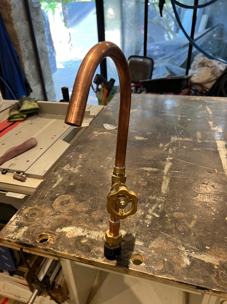 Copper Faucet, Industrial Design Etsy