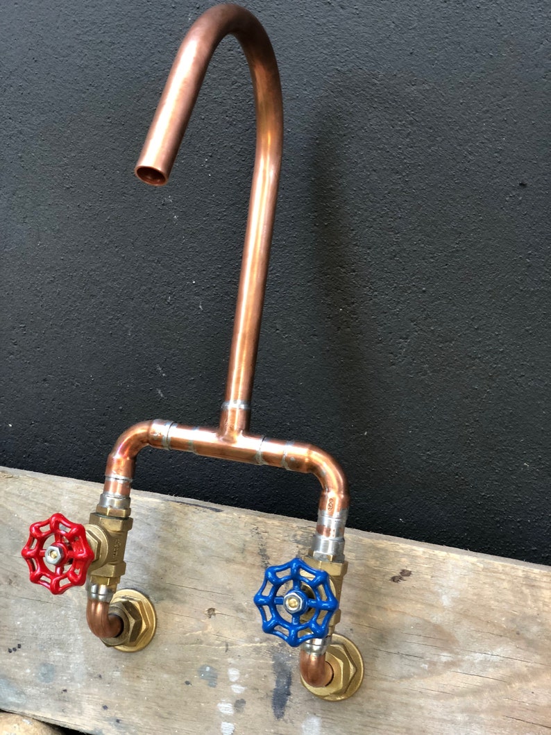 Copper Faucet Vintage Industrial Etsy UK