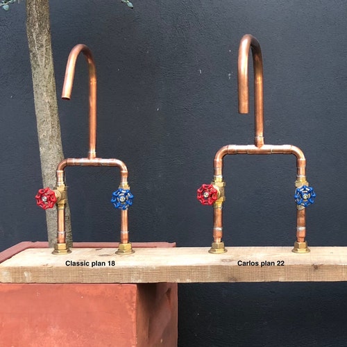 Copper Faucet Industrial Design Etsy