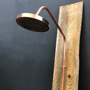 Copper Bath Shower Faucet, Industrial Design, Bathroom Shower Column, Outdoor Shower Column, Handmade Shower Column