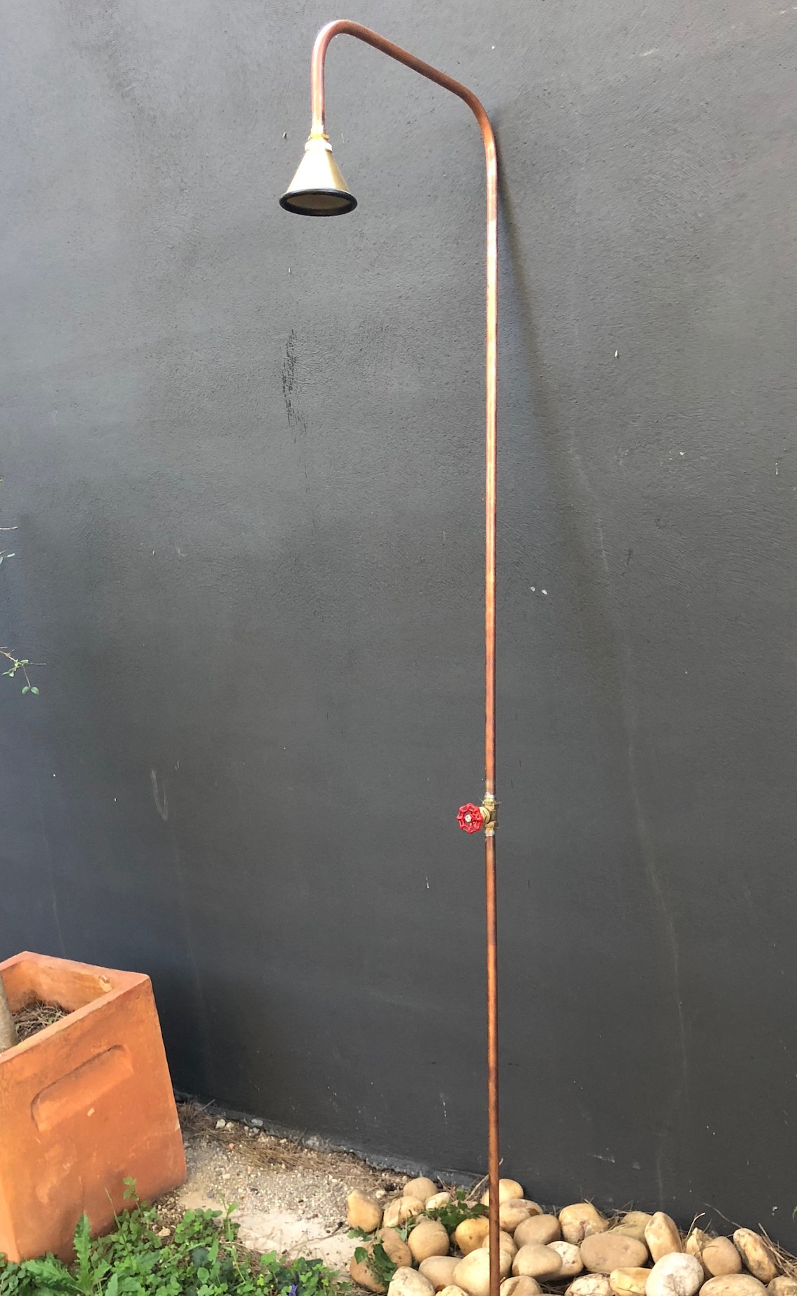 Outdoor Copper Shower Etsy